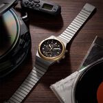 CITIZEN 星辰 昭和金限定款 限量光動能三眼計時手錶 中性錶 38mm AT2544-64E, , large