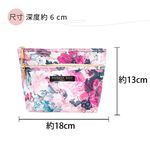 日本製 【Passage Bois】緹花 雙層拉鍊面紙化妝包, , large