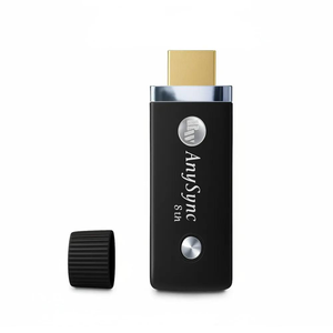 [8th Gen AnySync] Light Shadow HDMI Wireless Display Adapter (with 4 Gifts) (Ink Black )