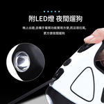 LED Illuminated Retractable Pet Leash / Black / 3m, , large