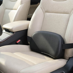 BOSITE "Thin" Space Memory Foam Leather Car Lumbar Support, , large