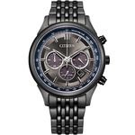 CITIZEN 星辰 亞洲限定 情人節推薦款 光動能計時手錶-黑X薄霧灰 CA4417-85H, , large