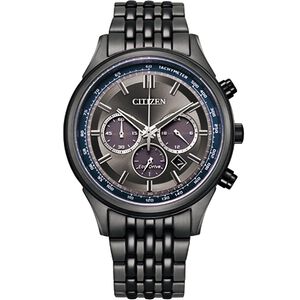 CITIZEN 星辰 亞洲限定 情人節推薦款 光動能計時手錶-黑X薄霧灰 CA4417-85H