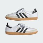 Kixpress-Adidas Samba LT W 男女 休閒鞋 運動 復古 德訓鞋 翻蓋鞋舌 焦糖底 白黑 [IG4279], , large