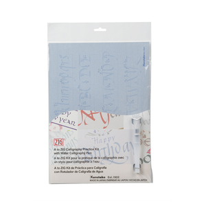 【Kuretake 吳竹】ZIG 水寫練習套組 附筆刷頭水筆/附平頭水筆 /組 INPK-001/INPK-002(日本品牌)  -  多款可選