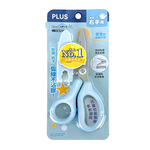 【龍品文創】PLUS 限定色SC-145M 兒童弧線剪刀-1支入-粉藍, , large