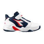 DIADORA迪亞多那 大童籃球運動鞋 童運動鞋 籃球鞋 童鞋 魔鬼氈 保護後跟 吸震 減壓 健康鞋墊 止滑 白藍 黑紅, , large