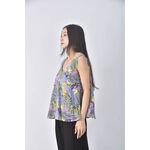 (M) 棉質植物紫色上衣二手衣, , large