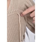 (S) air space lady質感杏色長袖上衣二手衣, , large