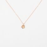 【Angel & Me】Plum flower s925 sterling silver 24k gold plated necklace gift, , large