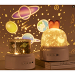 浪漫 精靈投影燈 投影燈 小夜燈 八款音效 投影 夜燈 禮物 交換禮物 宇宙星空 戀人 生日派對 海洋世界, , large