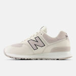 Kixpress-New Balance 女 休閒鞋 運動 經典 復古 B楦 NB 574 緩震 麂皮 百搭 米杏 [WL574GB2], , large