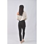 (S) uniqlo高腰質感黑色長褲二手衣, , large