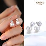 【Gulicc】古莉可 耳環 時尚單鑽簡約款珍珠耳環, , large