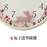 SEIKO精工 跳躍小兔掛鐘 時鐘-33mm QXC238W, , large