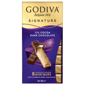 GODIVA迷你黑巧克力棒72%