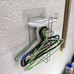 [Beargood sticker] Clothes Hanger Storage Rack (Adhesive), , large