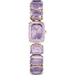 SWAROVSKI 施華洛世奇 八角方形水晶手鍊手錶 女錶-紫色/23x17mm(5722364), , large