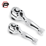 [寶力優 Powerbuilt] 兩件式短版兩分/三分棘輪板手組 卡哩卡哩 短版葫蘆炳 迷你棘輪 台灣製造/640927, , large