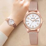 CITIZEN 星辰 Wicca 太陽能日曆米蘭帶女錶-26.5mm KH3-568-15, , large