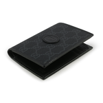 GUCCI Interlocking G Logo 附鈔票層對開名片夾/卡片夾/黑灰色, , large