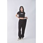 (3XL) key wear高腰質感黑色長褲二手衣, , large