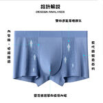 【A&R】三入組 新款莫代爾網狀透氣大尺碼無痕男士平口褲 2XL , , large