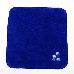 embroidered towel aquarium jellyfish