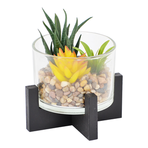 ARTIFICIAL FLOWER IN GLASS 