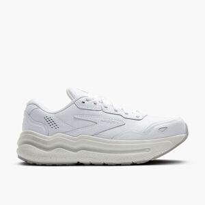 Brooks Ghost Max 2 Leather 男 慢跑鞋 寬楦 彈力 支撐 緩震 白 [1104432E142]