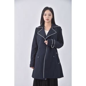 (S) nautica質感藍色綁帶外套二手衣