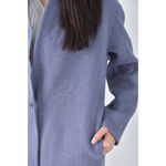 (L) uniqlo長版藍色外套二手衣, , large