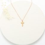 【Angel & Me】Hope Cross s925 sterling silver 24k gold plated Birthday gift, , large