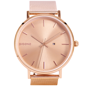 【PICONO】FETUR collection quickly release stainless steel strap watch-RoseGold / FE-12603