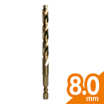 8.0mm HSS-CO Drill Bit, , large
