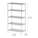 【Y HOUSE】120x60x210cm heavy-duty five-layer iron rack heavy-duty rack heavy-duty iron rack, , large
