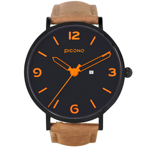 Teen collection leather strap wrist watch-Black / AR-6702
