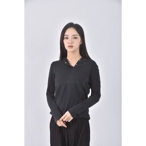 (S) hang ten質感棉質純棉連帽黑色長袖上衣二手衣