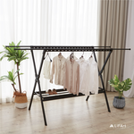 【LiFArt】頂級鋁合金雙桿伸縮X型曬衣架-2.5M(全新升級), , large
