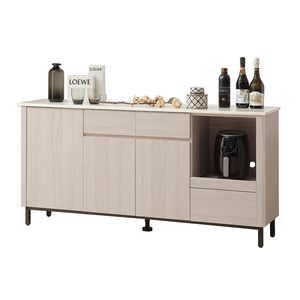 【唯熙傢俱】馬修斯橡木白5.3尺石面餐櫃