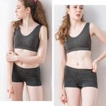 【現貨】MIT台灣製 竹炭抗菌無縫低腰平口褲 P23922, , large