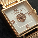 [星晴錶業]COACH手錶,22mm,CH00040白色錶面玫瑰金錶殼玫瑰金色米蘭錶帶款, , large