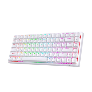 [樂維科技]RK84 75% 藍牙三模無線機械鍵盤 紅軸 RGB 白色