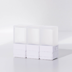 Suzzi CUBIC Travel Bottle - White - S 50ml - Three Piece Travel Set
