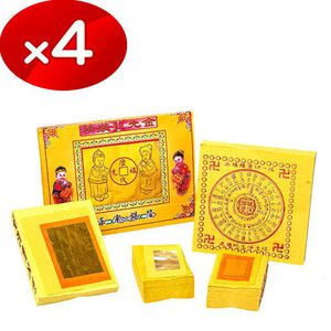 【金發財金紙】傳統簡單祖先金- 4入組(金紙) 品號：2339265