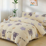 【Galatea葛拉蒂】法蘭絨冬季雙人床包四件組 多款任選, , large