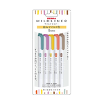 【ZEBRA 斑馬牌】MILDLINER 雙頭柔性 水性 螢光筆 和風系5色組 /組 WKT7-5C-RC-N, , large