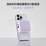 【Photofast】SSB mini充 QI2 固態行動電源 10000mAh 防爆行動電源-紫色, , large