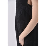 (M) 無袖蕾絲黑色洋裝二手衣, , large