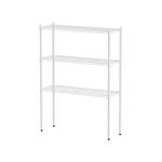【Y HOUSE】90x30x120cm Lightweight Three-layer Iron Rack Iron Rack Shelf-Painted White, , large